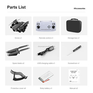 Dron plegable <span class=keywords><strong>S90</strong></span> con luces LED, control por aplicación, modo de mantenimiento de altitud, RC mini, 2,4 GHz, 4 canales, cámara dual HD - Product Image 2