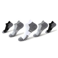 Chaussettes de sport athlétiques respirantes pour hommes avec logo personnalisé, semelle épaisse en tissu éponge, évacuation de l'humidité, pour la course et la gym, usine OEM
