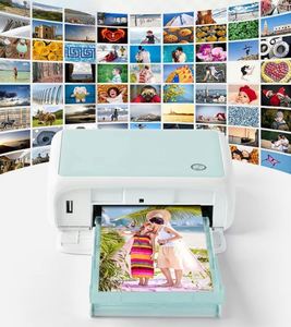 Imprimante photo couleur pour usage domestique, se connecte aux téléphones mobiles via Bluetooth, mini imprimante photo thermique portable de poche, impression réseau - Product Image 1