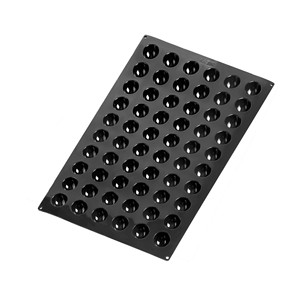 Stampo Semisferico a 60 Cavità Nero per Pasticceria - Product Image 1