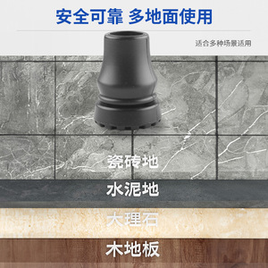 ปลอกหุ้มปลายไม้เท้าพลาสติก PVC กันลื่น ทนทานต่อการสึกหรอ ยี่ห้อ Lixing Plastics สำหรับไม้เท้า - Product Image 3