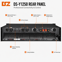 Amplificateur de puissance professionnel 10V à double canal 2U 2*1250W avec mode pont pour système de sonorisation PA