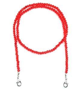 Chaîne de masque de perles de cristal lanière de perles de verre à facettes pour <span class=keywords><strong>lunettes</strong></span> masques faciaux collier de support - Product Image 4