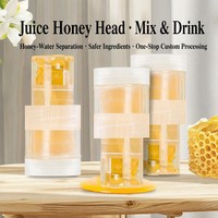 Bouteilles en PP de qualité alimentaire, pratiques, portables, saines, sans sucre, avec bouchon en plastique pour boisson, couvercle anti-poussière, ouverture facile et filtre.
