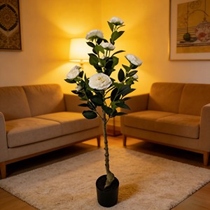 <b>Artificial</b> Camellia <b>Tree</b> Faux Camellia <b>Tree</b> Camellia <b>Tree</b> Potted <b>Artificial</b> flowers - Product Image 4