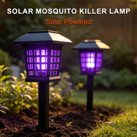 Lampe anti-moustique de jardin extérieur à énergie solaire Lutte antiparasitaire en plastique rechargeable pour les espaces extérieurs