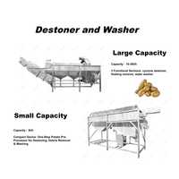 Industriële, hoog-efficiënte, multifunctionele wasmachine/scheider voor het reinigen van stenen, fruit en groenten, met CE-certificering