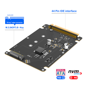Kartu Adaptor M.2 SATA SSD ke IDE 44 Pin, Adaptor M.2 NGFF B Key / B&M Key ke IDE, Mendukung SSD NGFF M.2 2230/2242/2260/2280 - Product Image 3