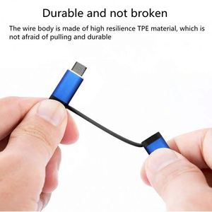 3A Fast Charging <b>Micro</b> <b>USB</b> to <b>USB</b>-C OTG Cable, 2-in-1 <b>Adapter</b> for Phone, Keyboard, Mouse & <b>USB</b> Drive - Product Image 5