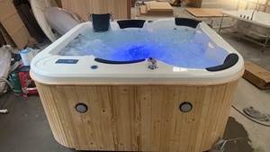 Jacuzzi da Esterno per 2 Persone con Installazione Facile, Cascata e Cromoterapia - Product Image 2