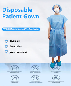 <span class=keywords><strong>Blouse</strong></span> <span class=keywords><strong>jetable</strong></span> pour patients hospitalisés - Product Image 6