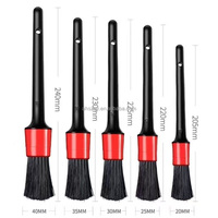 Ensemble de 5 brosses de nettoyage ultra-fines à poils doux pour détails, jantes de voiture et intérieur – DIY, Industriel, OEM