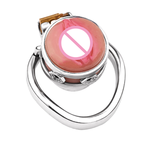 FRRK çin üretici erkek bekaret cihazı chastity kafes pembe vajina kavisli halka penis kafes seks araçları - Product Image 6