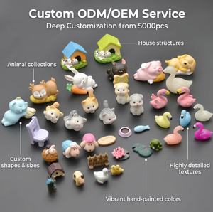 Giocattoli Kawaii per Bambini, Statuette di Fate per Casa delle Bambole, Sculture in Miniatura di Gatti, <span class=keywords><strong>Statue</strong></span> di Animali 3D in <span class=keywords><strong>Resina</strong></span>, Gatti Cartoon per il <span class=keywords><strong>Giardino</strong></span> - Product Image 3