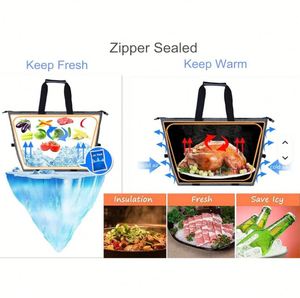 Sac isotherme pliable pour courses, livraison de repas et plage - Product Image 6