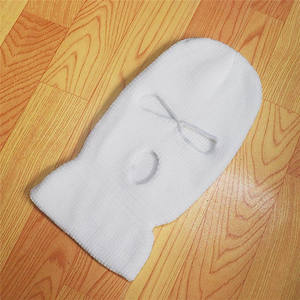 Pasamontañas Unisex con Logotipo Bordado, Diseño Personalizado, Pasamontañas de Punto con <span class=keywords><strong>3</strong></span> Orificios, Gorro de Punto Completo - Product Image 4