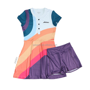 つるはしドレスウォームアップショートフィットネスプリーツテニスドレス<span class=keywords><strong>2</strong></span>ピースセットスポーツウェアポケット付き - Product Image 2
