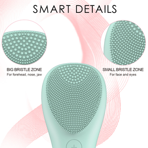 Cepillo de limpieza facial eléctrico de silicona de Venta caliente Limpiador facial para uso doméstico Equipo de belleza - Product Image 3