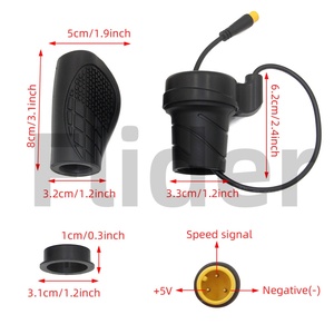 คันเร่งสกู๊ตเตอร์ V8 ขนาด 20 นิ้ว อุปกรณ์เสริมไฟฟ้า คันเร่งแบบหมุน สำหรับ OUXI V8 FatBike อะไหล่สกู๊ตเตอร์ไฟฟ้า - Product Image 4