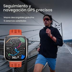 Reloj Inteligente Bip 6 con Pantalla AMOLED de 1.97'', GPS, iOS/Android, Batería de 14 Días, Llamadas/Mensajes, Correa de Aleación, Resistente al Agua IP67, IA - Product Image 4