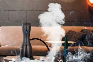 電子シーシャ水タバコ加熱器 V9 DC12V 防水 大容量充電式 48000mAh ブラックバッテリーパック 1000サイクル寿命 - Product Image 4