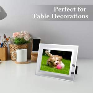 Cadre photo en verre transparent en cristal, miroir magique créatif en gros, 4x6 5x7 6x8 pouces A4 - Product Image 6