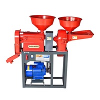 Décortiqueuse de céréales combinée portable à moteur essence pour rizerie, idéale pour les exploitations agricoles isolées sans alimentation électrique stable