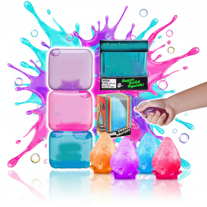 Needoh Squishy en forme de glaçon, jouet anti-stress à pincer et à presser, en matériau EVA, pour la relaxation - Product Image 1