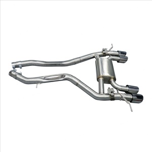 2024 76mm Corrosion-Proof for BMW M3 M4 G80/G82 S58 3.0T Vehicle Exhaust Axle <b>Back</b> Pipe Golden Fish Scale Welding - Product Image 1
