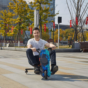 맞춤형 OEM 어린이용 <span class=keywords><strong>3</strong></span>륜 크레이지 전동 드리프트 트라이크 스쿠터 1/10 드리프트 트라이크 (20인치 350W 파워 PU 휠 드리프트 카트 360 36V) - Product Image 3