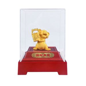 โลโก้สั่งทำบนรูปปั้นเสือทองคำ 24K สำหรับเทศกาลตรุษจีน ของขวัญพรีเมียมสำหรับธุรกิจ โฆษณา ประชาสัมพันธ์ ของขวัญปี 2022 - Product Image 2