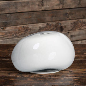 Grand abat-jour en verre de 320 mm, <span class=keywords><strong>luminaire</strong></span>, abat-jour, ouverture pour bricolage, <span class=keywords><strong>remplacement</strong></span>, ovale irrégulier, pierre - Product Image 1