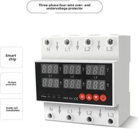 Régulateur de tension automatique triphasé CA à protection contre la perte de phase et les surtensions/sous-tensions LBX6 63A 4 KVA 380V pour contrôle moteur avec limitation réglable