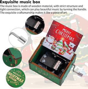 กล่องดนตรีไขลานราคาส่ง เพลงตามสั่ง ของตกแต่งคริสต์มาสอื่นๆ ของตกแต่งบ้าน ควบคุมคุณภาพอย่างเข้มงวด - Product Image 2