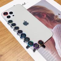 Protection d'objectif d'appareil photo en verre trempé de qualité AAA, dureté 9H, pour téléphone portable, ultra-mince, anti-choc, étanche, couverture complète