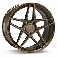 Jantes en alliage d'aluminium forgé de 16, 17, 18, 19, 20, 21, 22, 23 pouces pour voitures particulières 4x100 4x108 5x120 5x112 5x100 5x114.3
