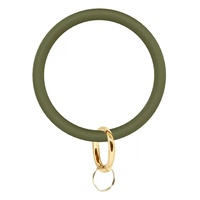Gelang Kunci Silikon Mengambang 75mm dengan Pola Hewan Kucing, Buah & Kartun