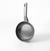 Poêle à frire antiadhésive en aluminium gris, poêle saine en céramique, poêle à œufs antiadhésive avec poignée anti-chaleur, compatible induction et four