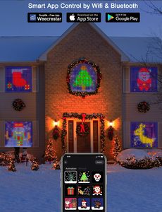 Cortina de Luces de Hadas de 400 LEDs con Control por APP, Píxeles RGB Inteligentes Programables para Fiestas y Festivales, Cortina de Luces <span class=keywords><strong>LED</strong></span> Inteligentes de Navidad - Product Image 5