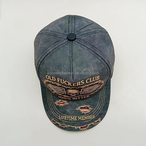 Casquettes de baseball vintage délavées et usées, imprimées en 3D avec motif crâne humoristique, style club des vieillards, entièrement imprimées - Product Image 4