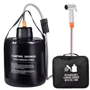 Sac de Rangement d'Eau Portable 20L en PVC Anti-Fuite <span class=keywords><strong>pour</strong></span> Randonnée, Personnalisable, <span class=keywords><strong>pour</strong></span> Camping et <span class=keywords><strong>Douche</strong></span>, Impression Monocouleur Noir - Product Image 4