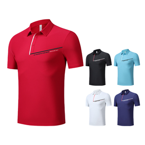 เสื้อโปโลสำหรับผู้ชายเสื้อออกกำลังกายพิมพ์ซับลิเมชันแบบทรงหลวมวัสดุทนทานต่อเหงื่อตรงจากโรงงาน - Product Image 5