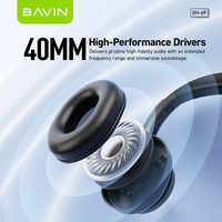 Headset Gaming Audio BAVIN Factory Wholesale BH69 40mm Hi-Fi Drivers V5.3 2.4G Dual Mode dengan Mikrofon