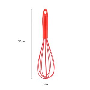 Batidor de Huevos de Silicona para Utensilios de Cocina Antiadherentes, Batidor de Globo Resistente al Calor con Mango de PP, Batidor de Huevos Manual Antiarañazos - Product Image 2