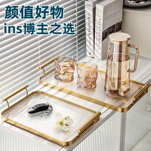 Bandeja de Almacenamiento Rectangular JIAHONG con Asas, Acabado Pulido, Organización Versátil para el Hogar, para Sala de Estar y Decoración - Product Image 3