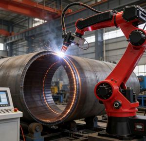 Robot de soudage industriel CNC à l'arc MIG et au laser avec PLC et moteur IP54, capacité de charge de 20 kg - Product Image 1