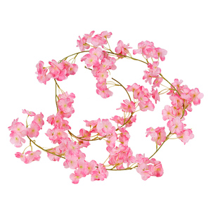 Guirlandes artificielles de fleurs de cerisier 1,8 m en soie pour décoration de plafond, décoration intérieure printanière, haute simulation - Product Image 4