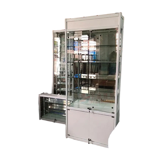 Aluminium legierung Vitrine Vitrine Glas Vitrine Schmuck Vitrine Regale - Product Image 4