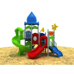 อุปกรณ์พลาสติกเชิงพาณิชย์สวนสนุกกลางแจ้งสนามเด็กเล่นโฮมเมดสไลด์ - Product Image 2