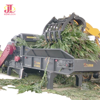 Hacheuse de déchets verts de grande capacité Hacheuse d'ensilage de maïs d'herbe d'éléphant